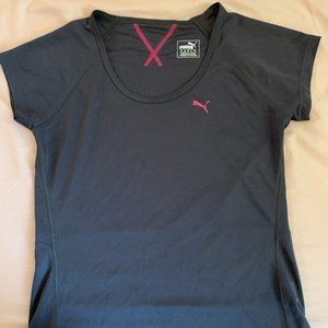Puma Women's Medium Grey Athletic Top